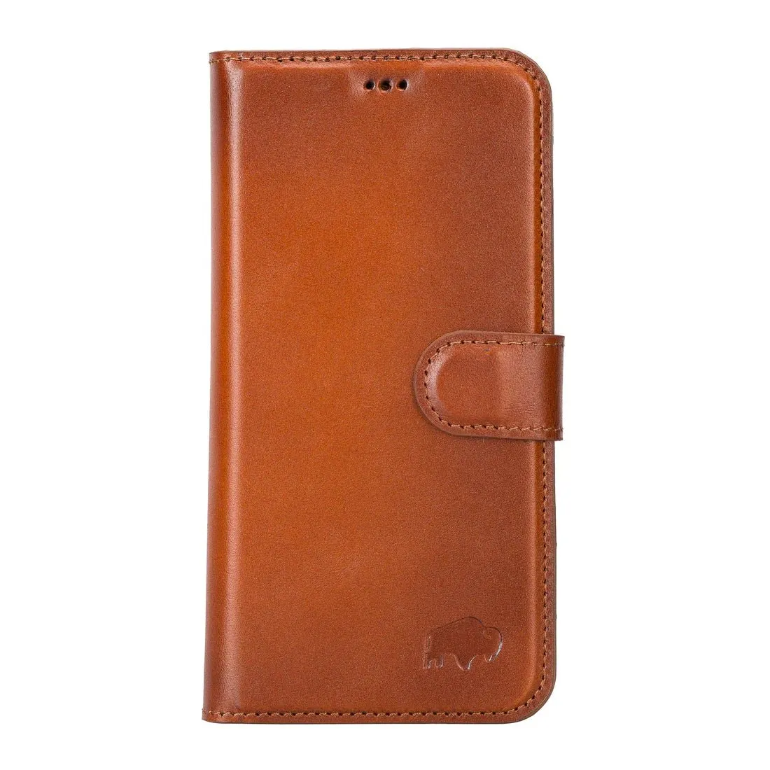 Carter iPhone 15 Pro Max Wallet Case, Burnished Tan