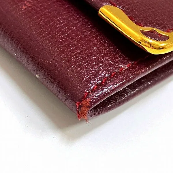 Cartier Must Bordeaux Coin Case Wallet