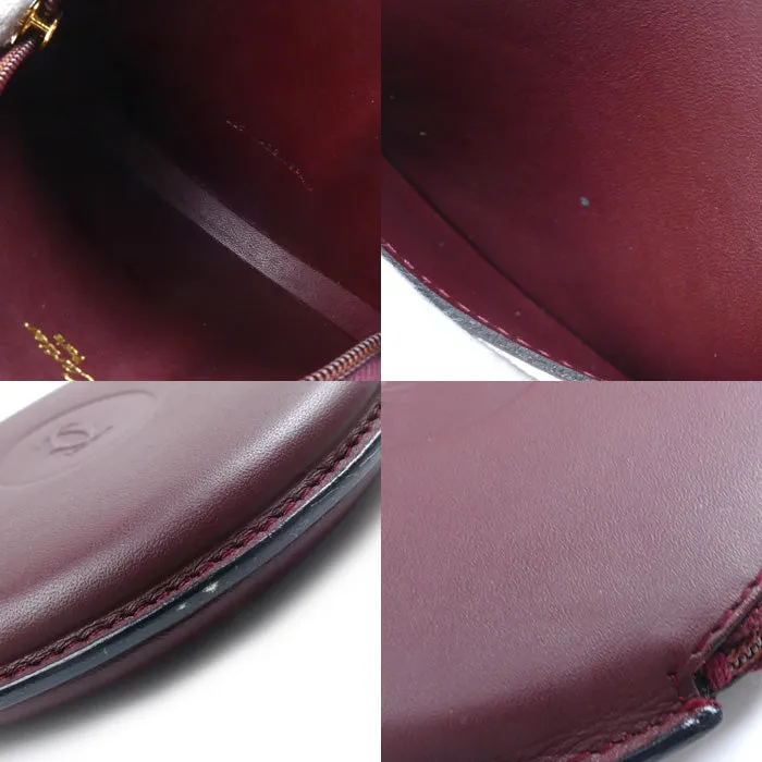 Cartier Must Round Coin Case Bordeaux