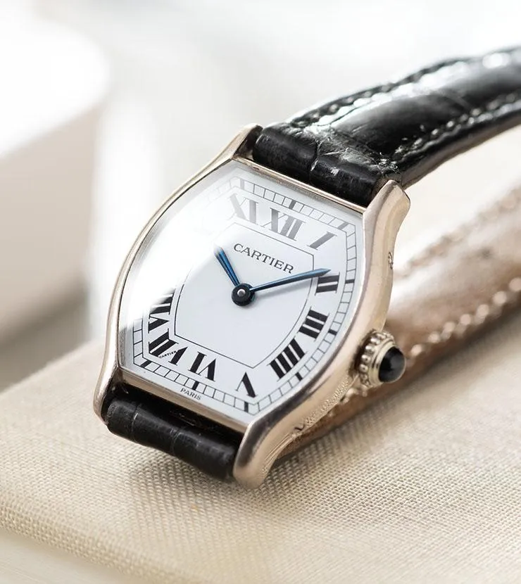 Cartier Tortue White Gold Ladies Watch