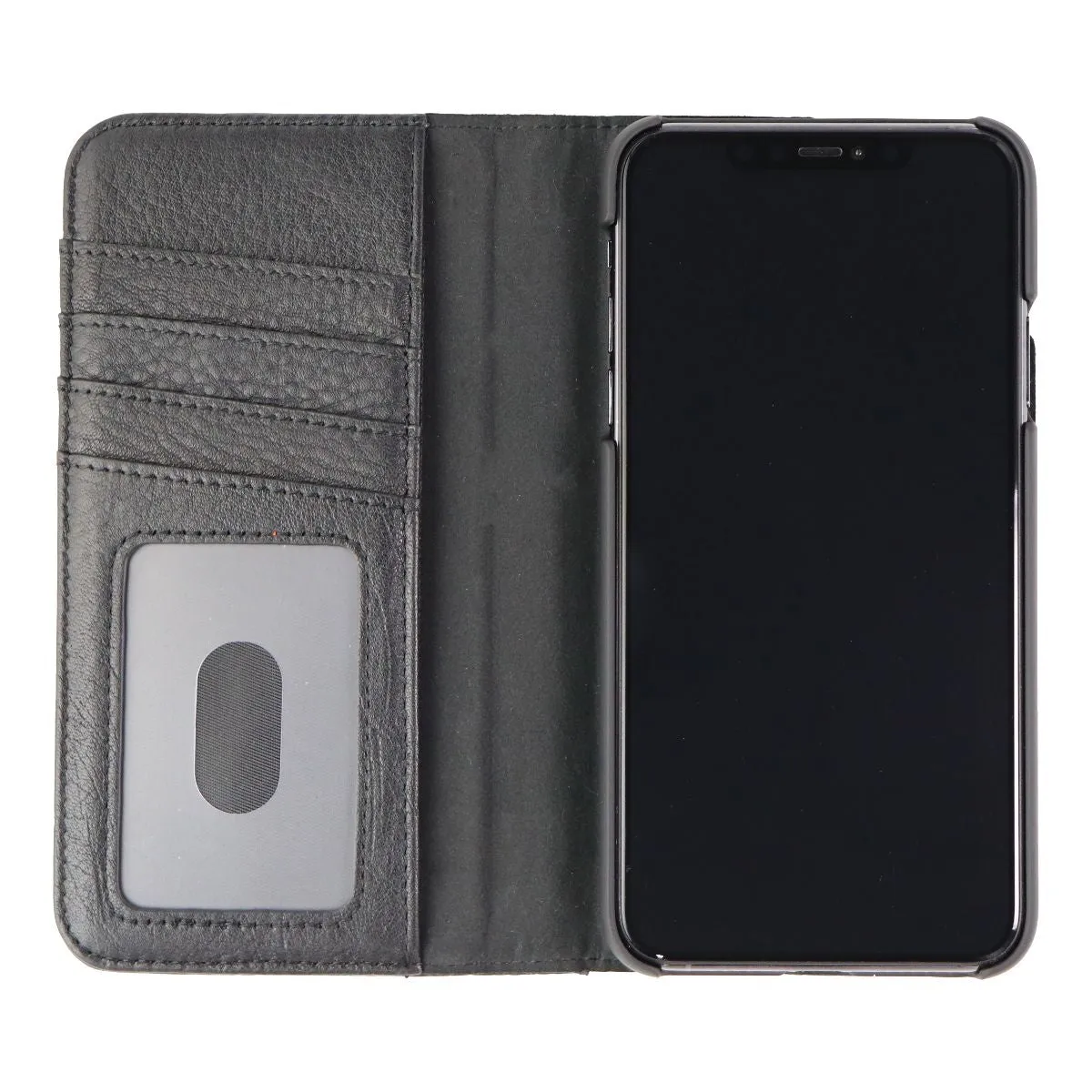 Case-Mate Genuine Leather Wallet Folio Case for Apple iPhone 11 Pro Max - Black