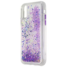 Case-Mate Glow Waterfall Case for Apple iPhone XS / X - Purple Glow