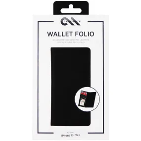 Case-Mate Wallet Folio Genuine Leather Case for Apple iPhone XS Max - Black