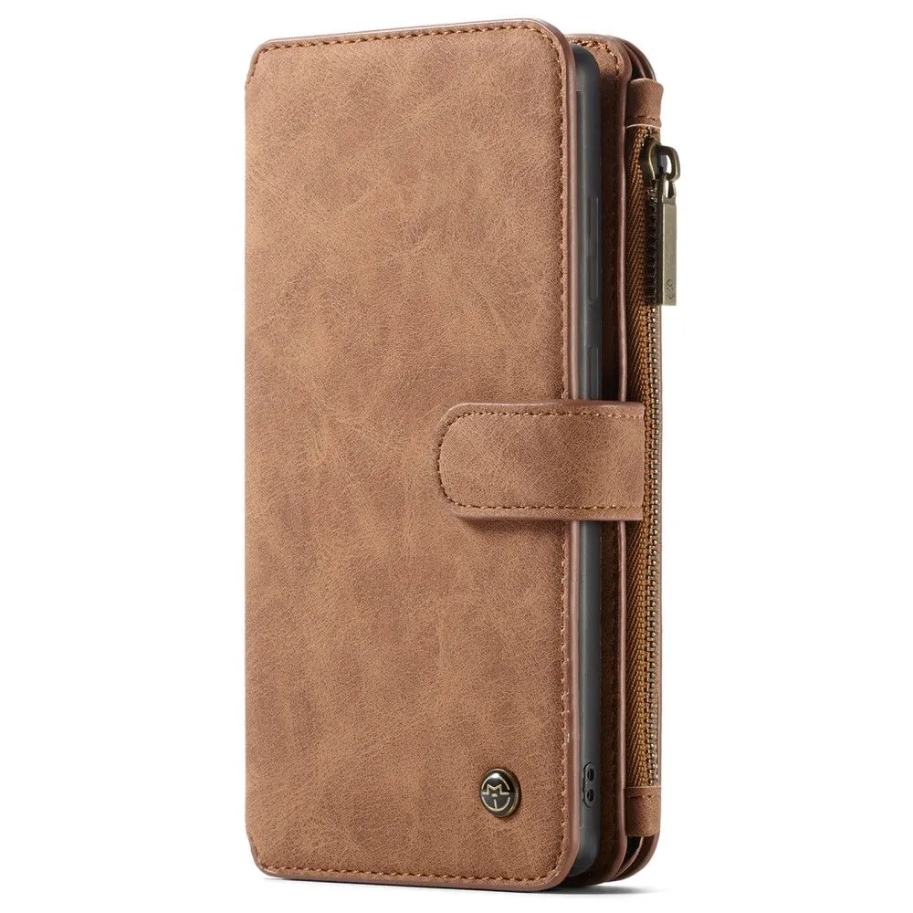 CaseMe Samsung Galaxy S22 Ultra Retro Wallet - Brown