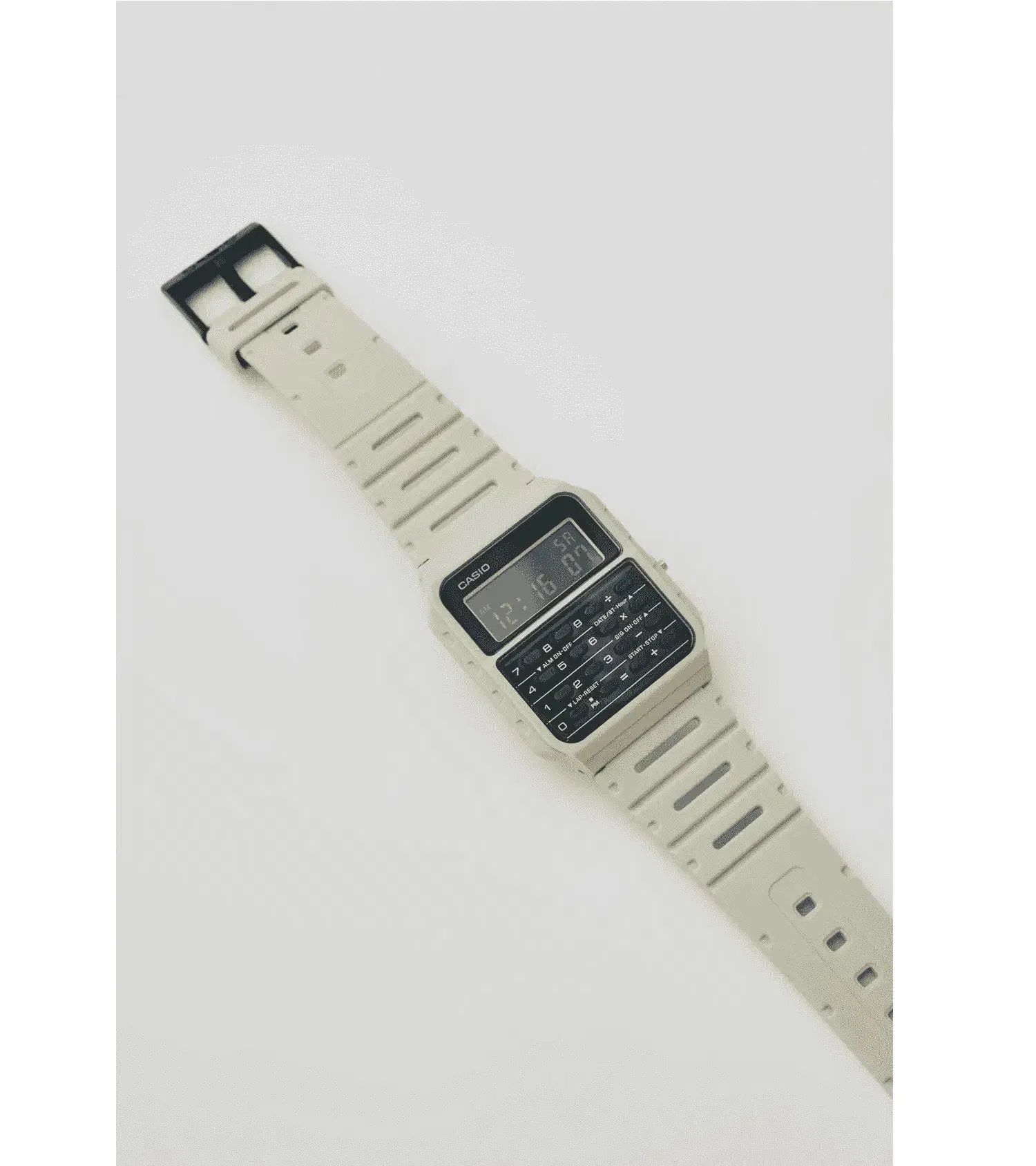 Casio CA-53WF-8B White Calculator Resin Watch for Men and Women