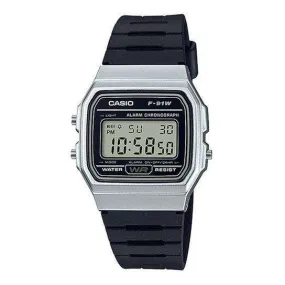 Casio F-91WM-7A Black Resin Strap Watch For Men and Women