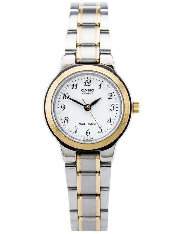 Casio Vintage LTP-1131G-7BRDF Silver & Gold Stainless Watch for Women