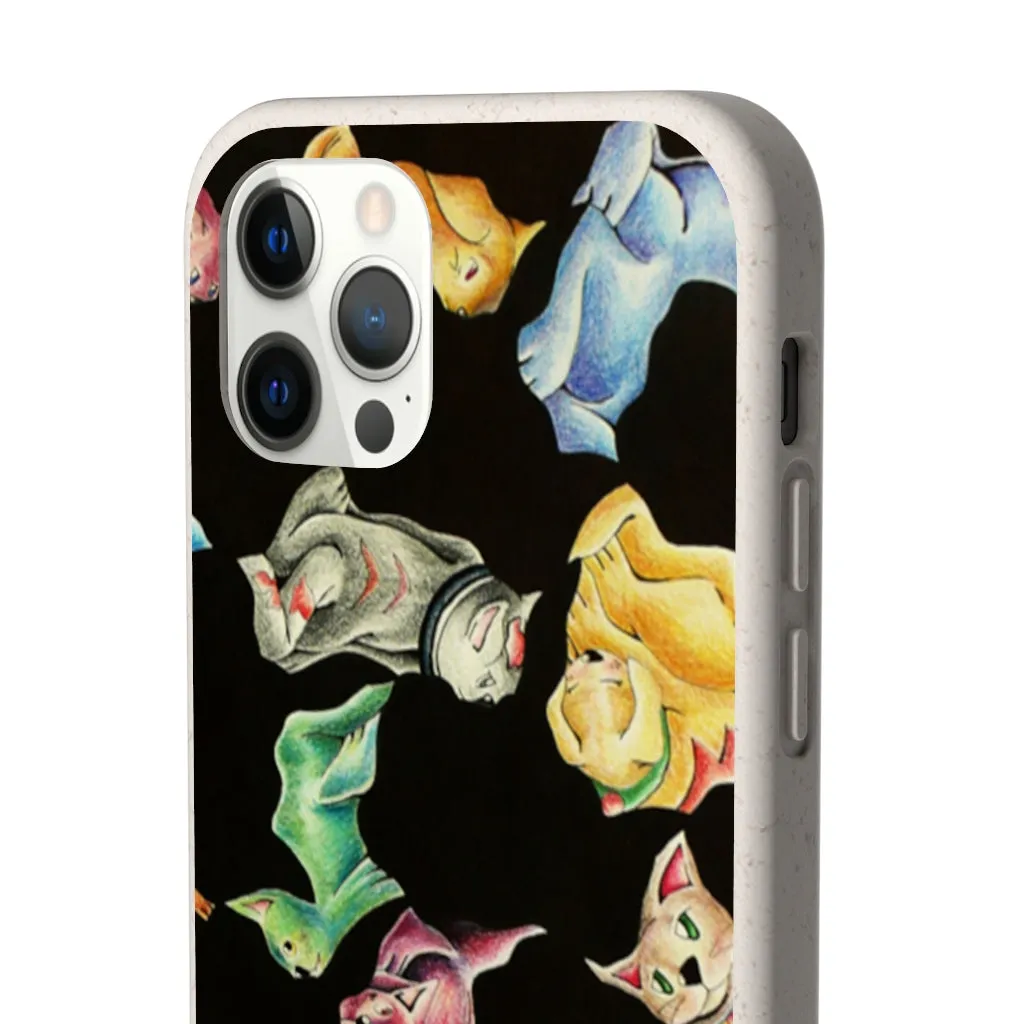 Cat Pattern Biodegradable Case