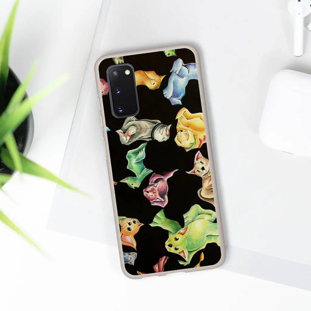 Cat Pattern Biodegradable Case