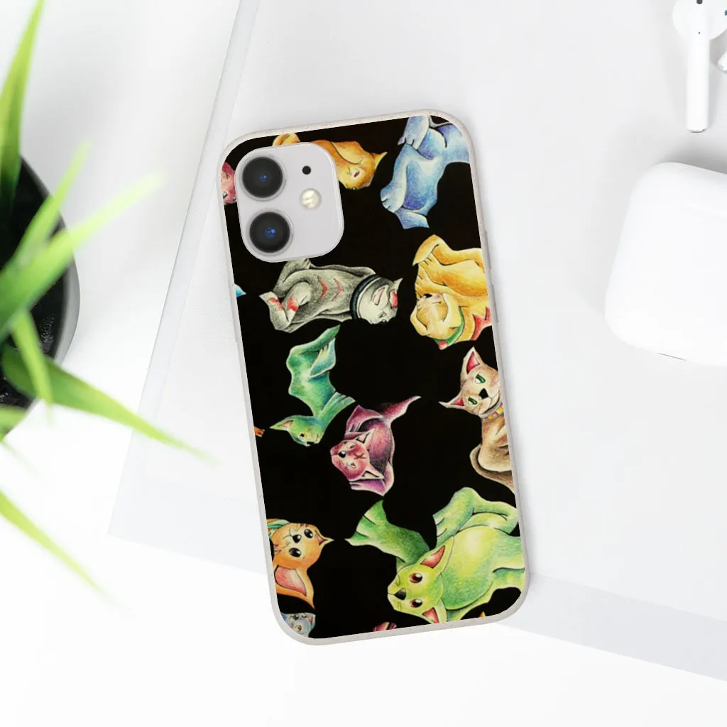 Cat Pattern Biodegradable Case