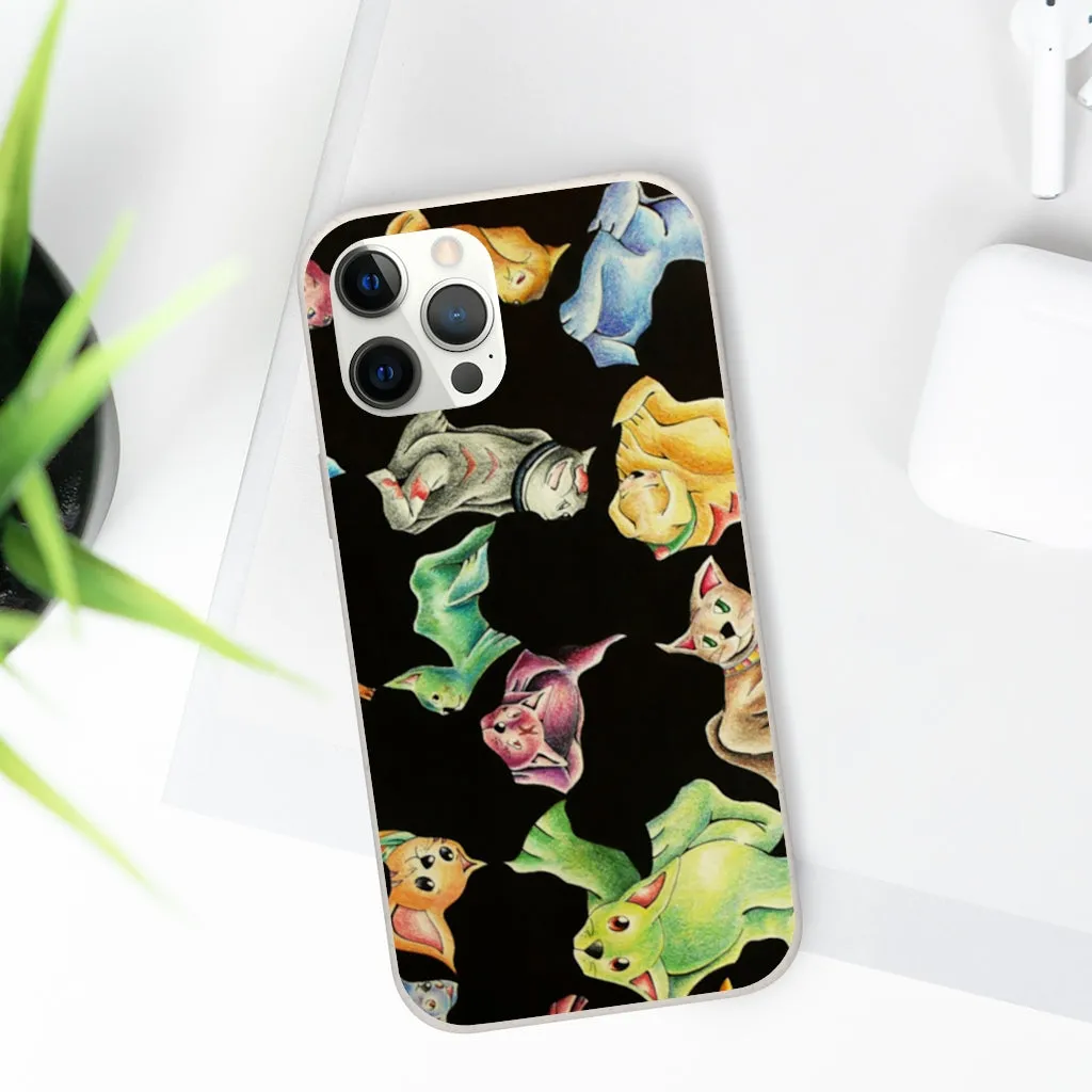 Cat Pattern Biodegradable Case