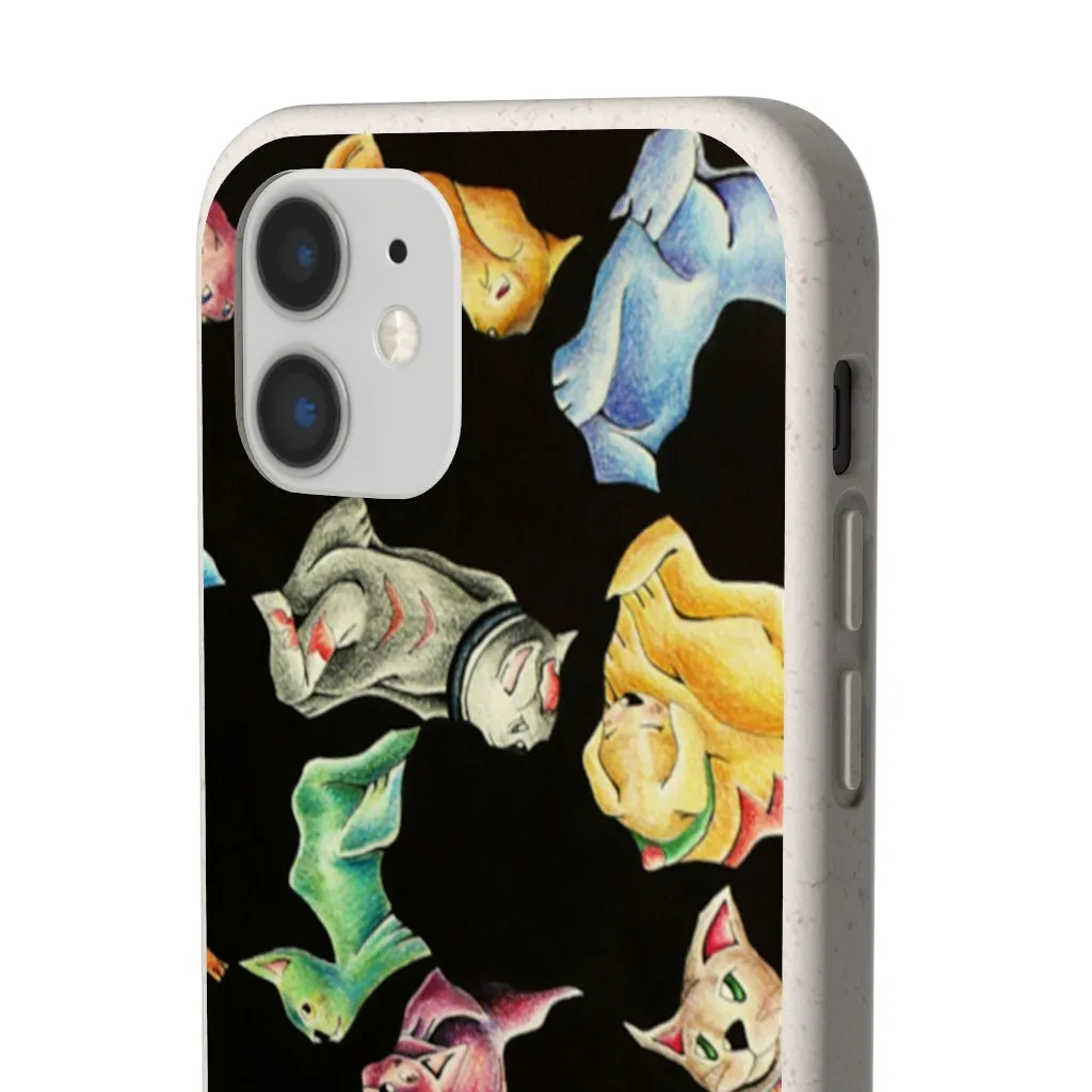 Cat Pattern Biodegradable Case