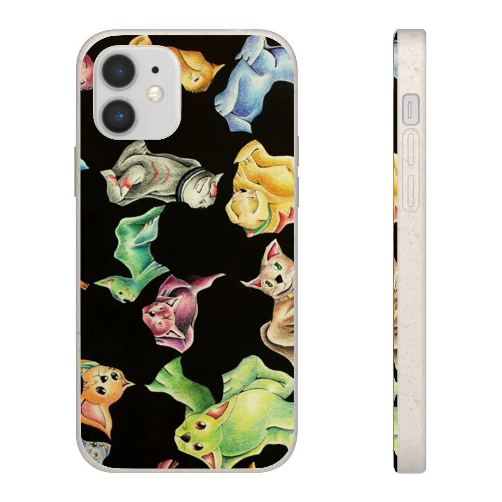 Cat Pattern Biodegradable Case