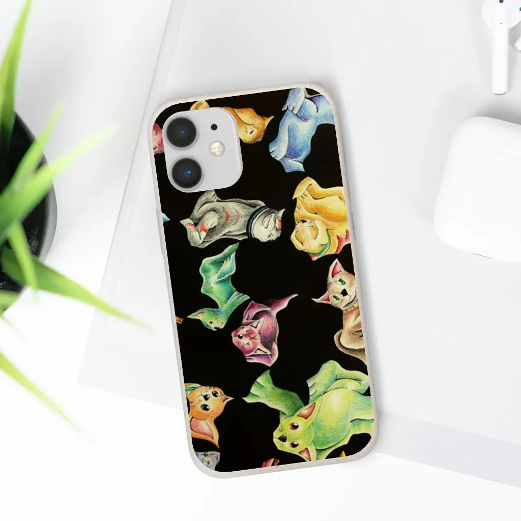 Cat Pattern Biodegradable Case