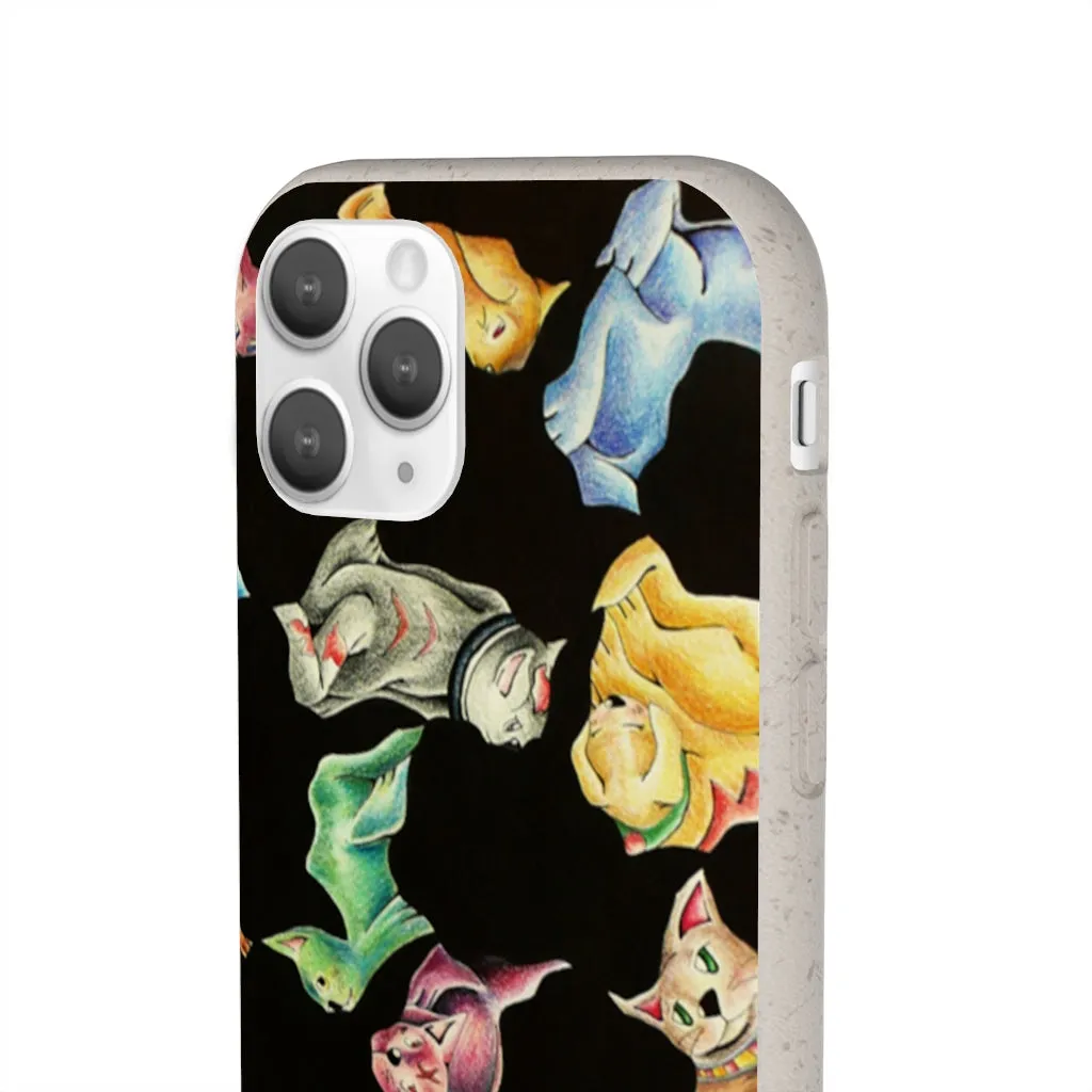 Cat Pattern Biodegradable Case