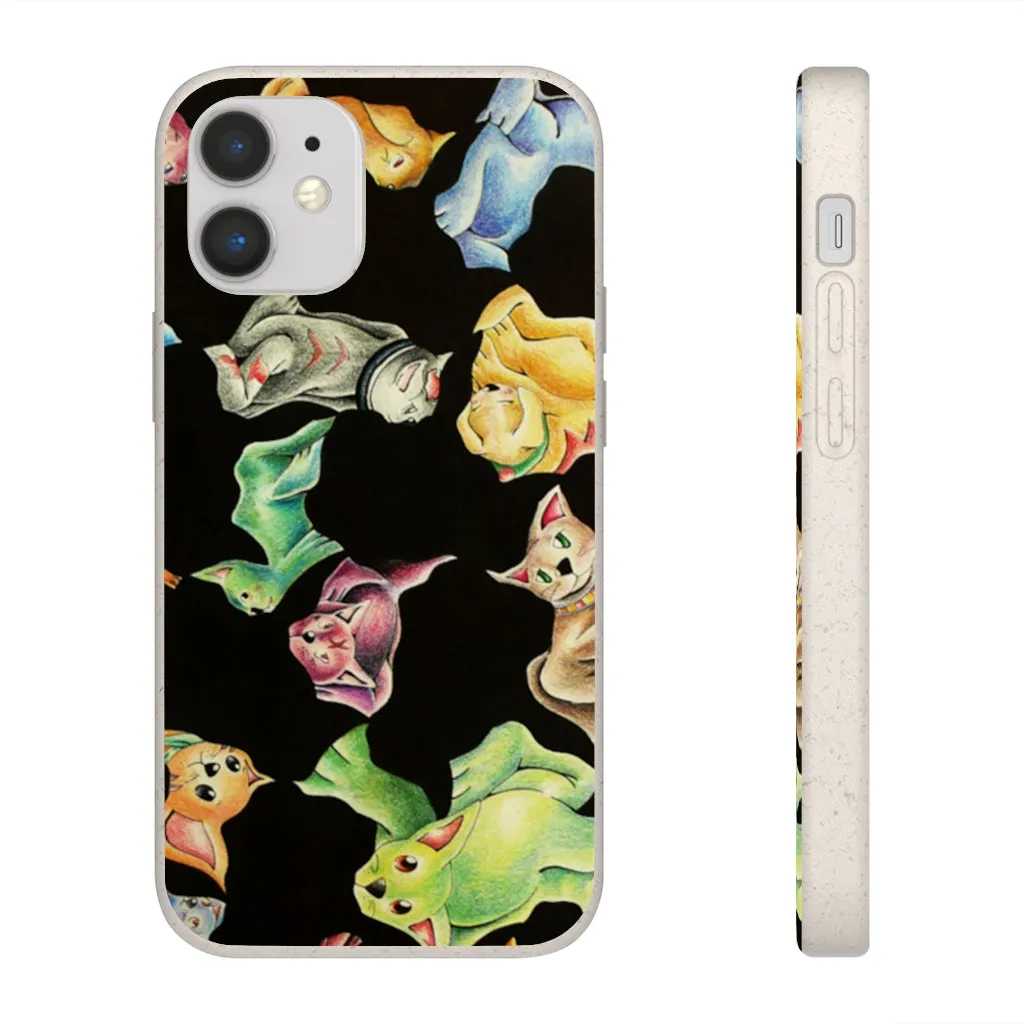 Cat Pattern Biodegradable Case