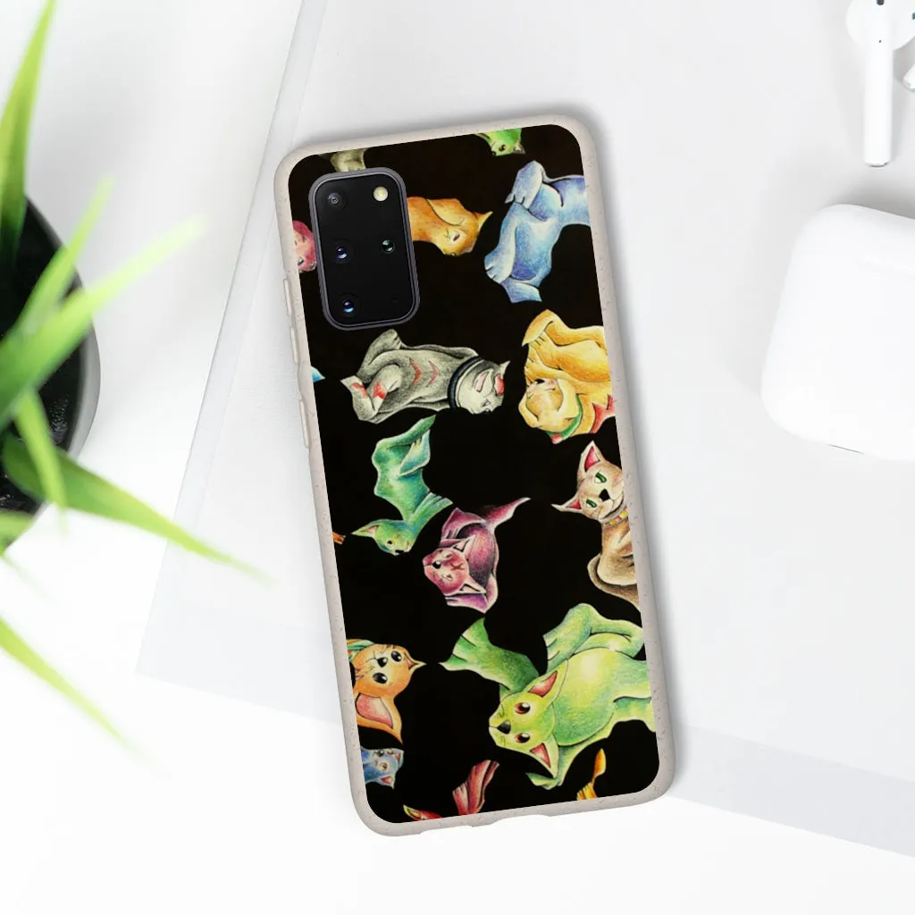 Cat Pattern Biodegradable Case