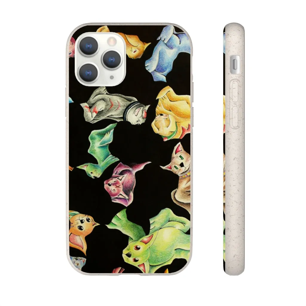 Cat Pattern Biodegradable Case