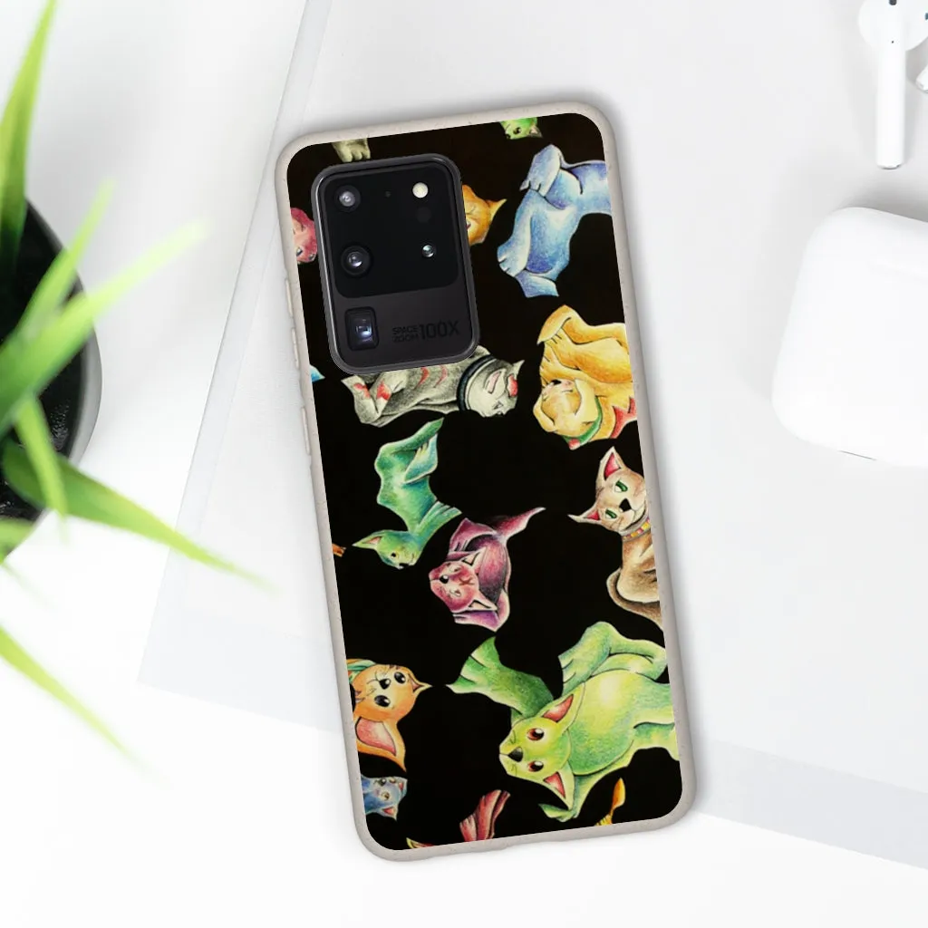 Cat Pattern Biodegradable Case