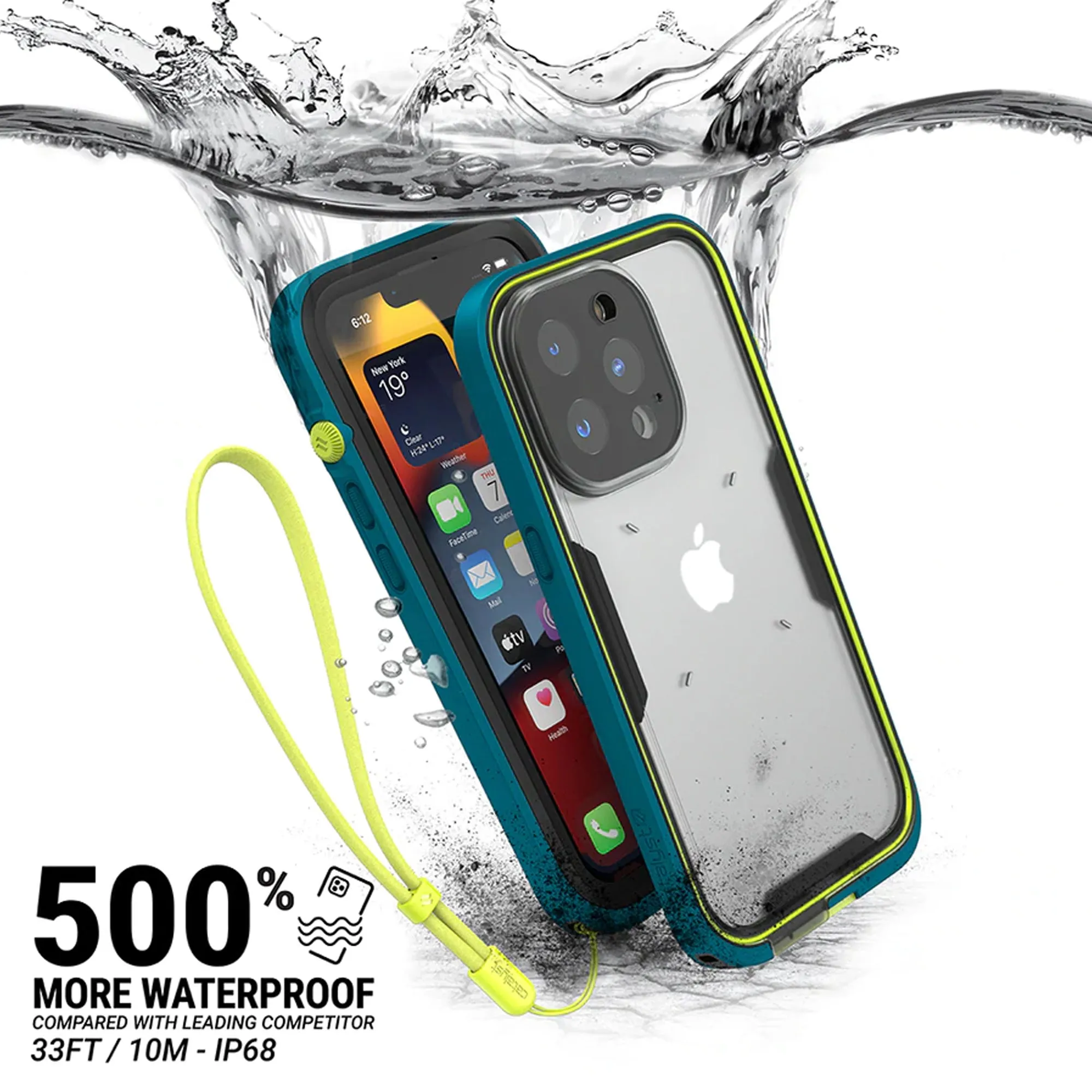 Catalyst Total Protection Waterproof Case for iPhone 13 Pro 6.1" 5G - Marine Blue