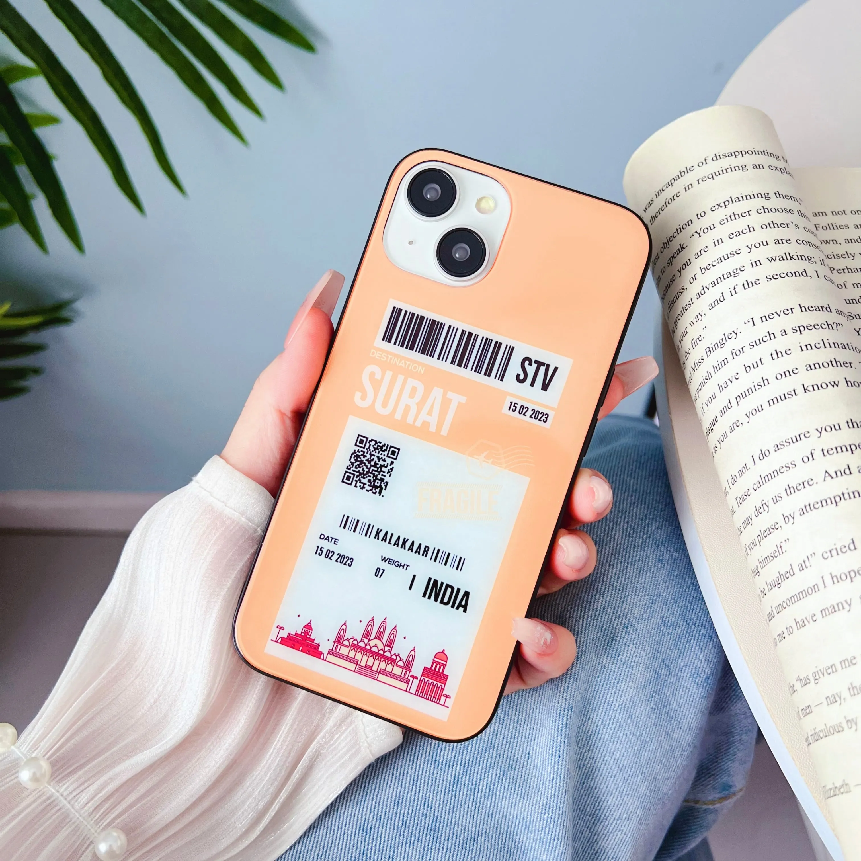 City Boarding Pass Designer Glass Case