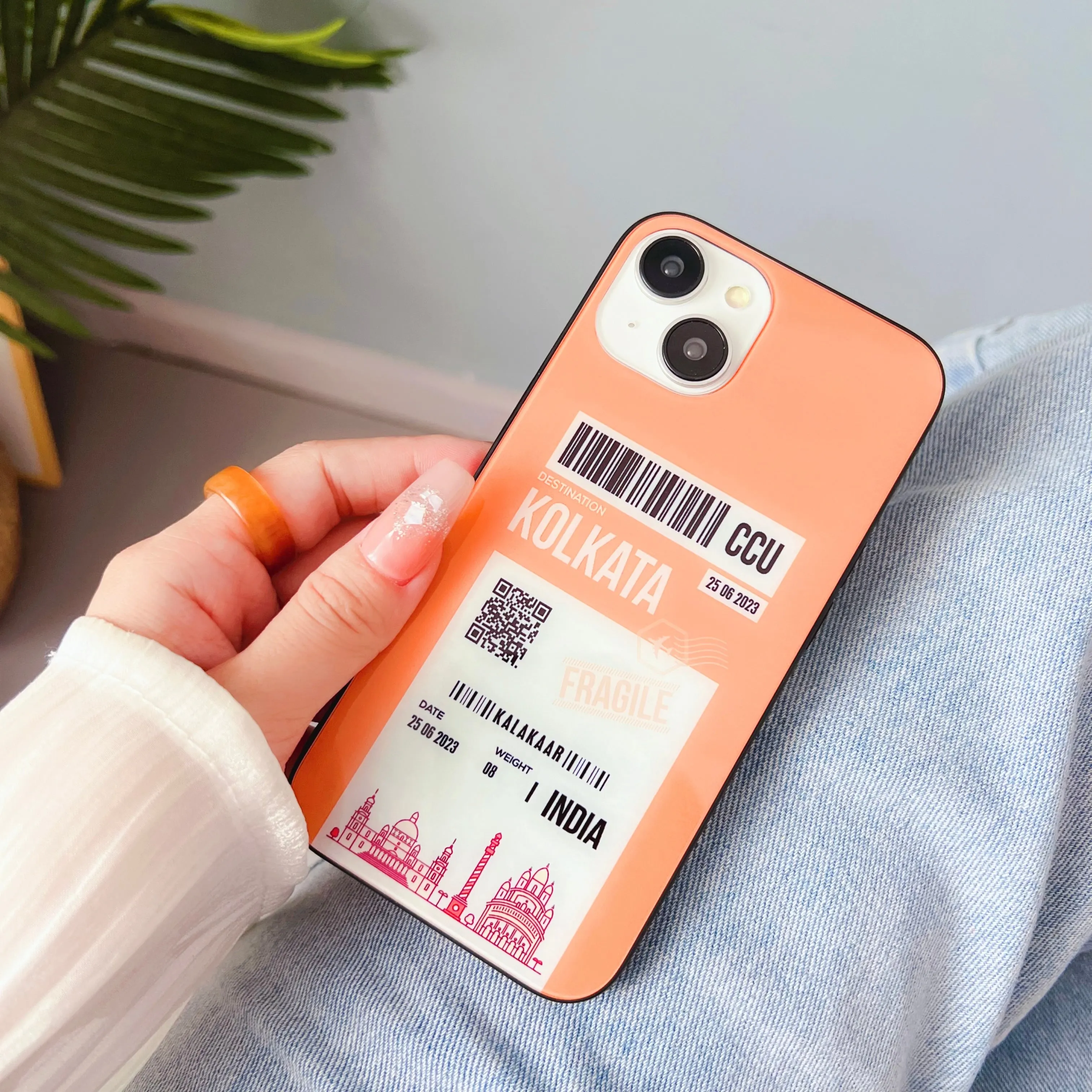 City Boarding Pass Designer Glass Case