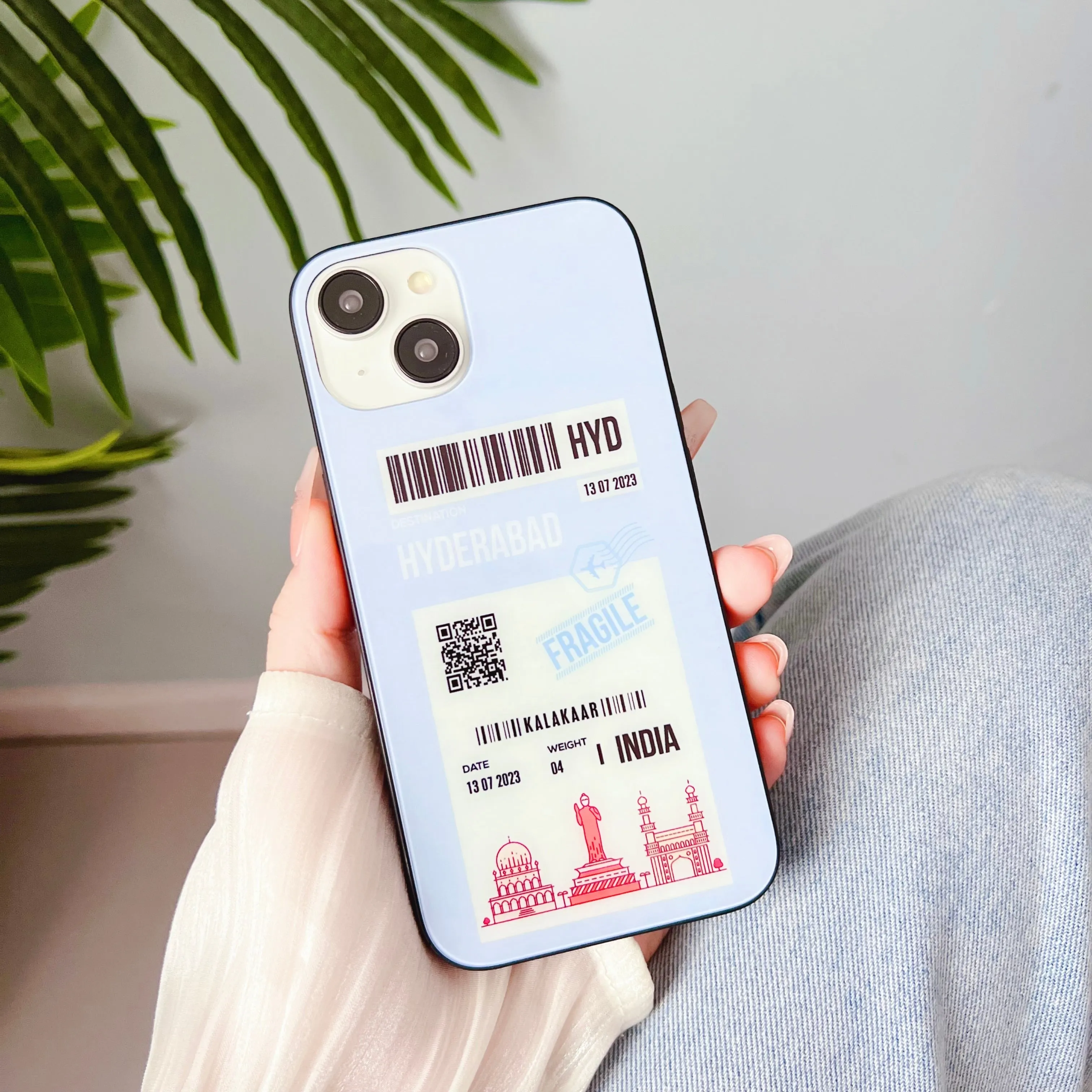 City Boarding Pass Designer Glass Case