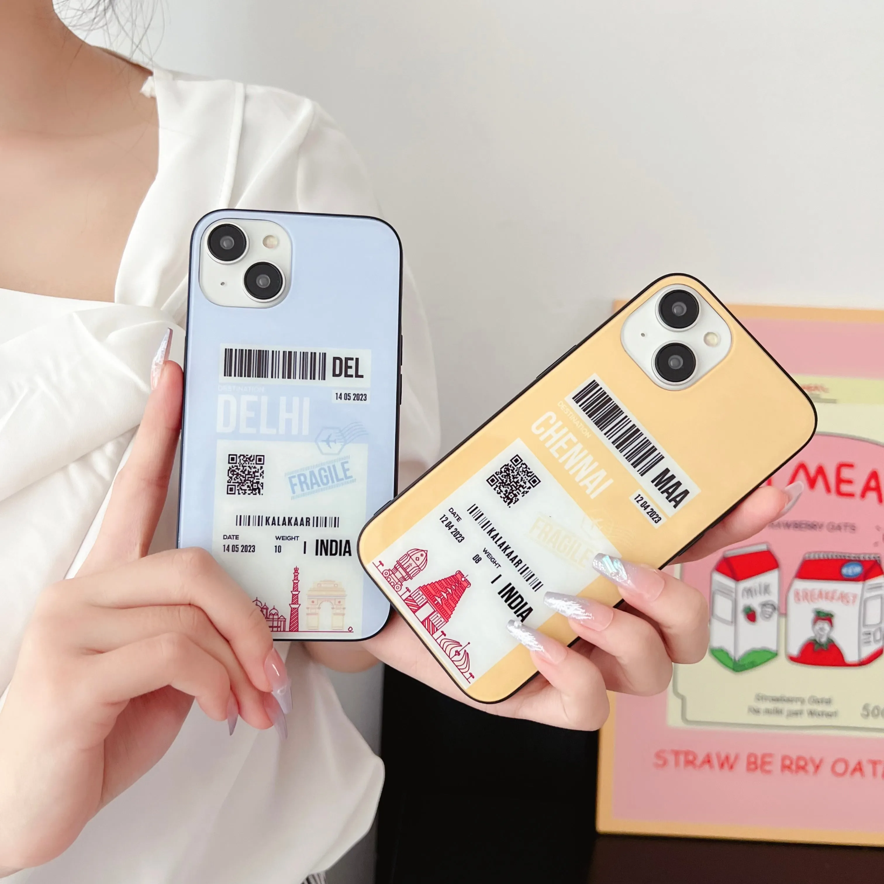 City Boarding Pass Designer Glass Case