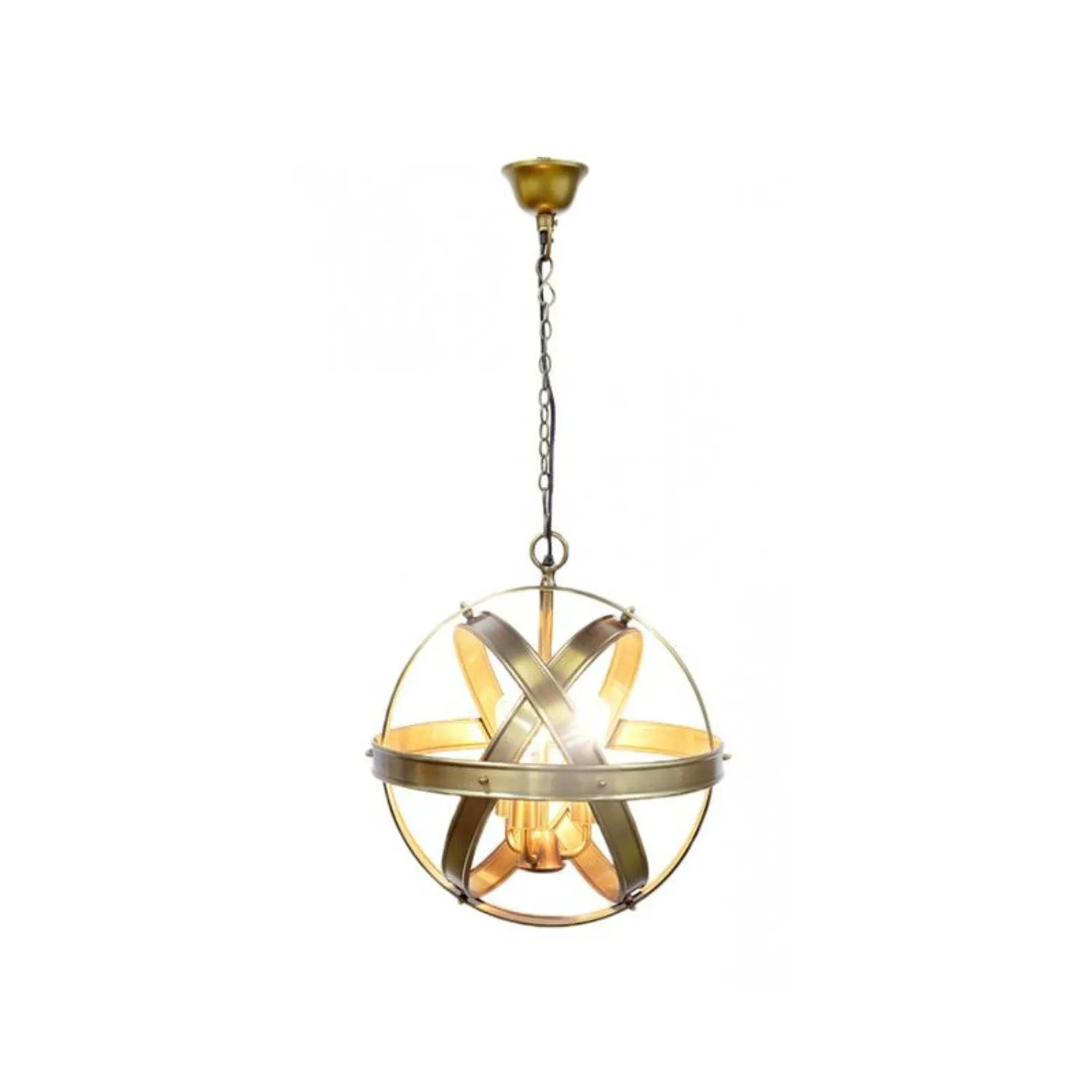 Clan William Pendant Light 3Lt E27 in Antique Brass