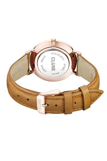 Cluse La BohíÂme Rose Gold White/Caramel Watch