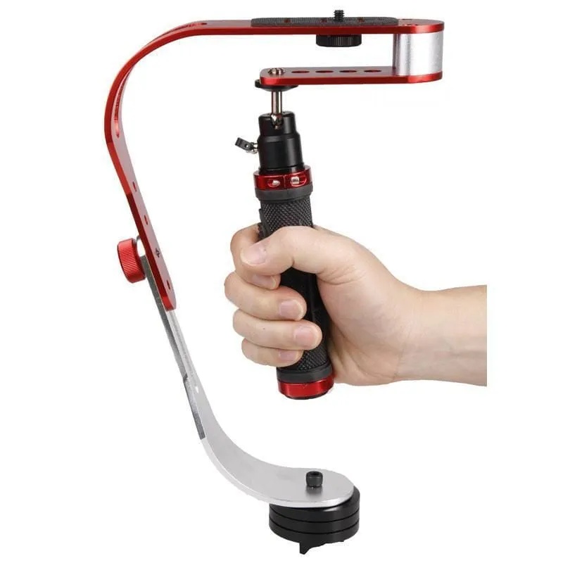 Compact Aluminum Camera Stabilizer with Phone Holder