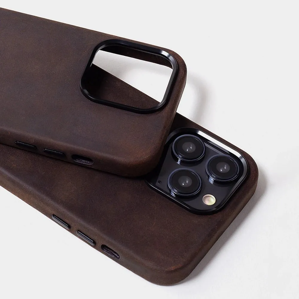 CortezaLux Genuine Leather iPhone Case