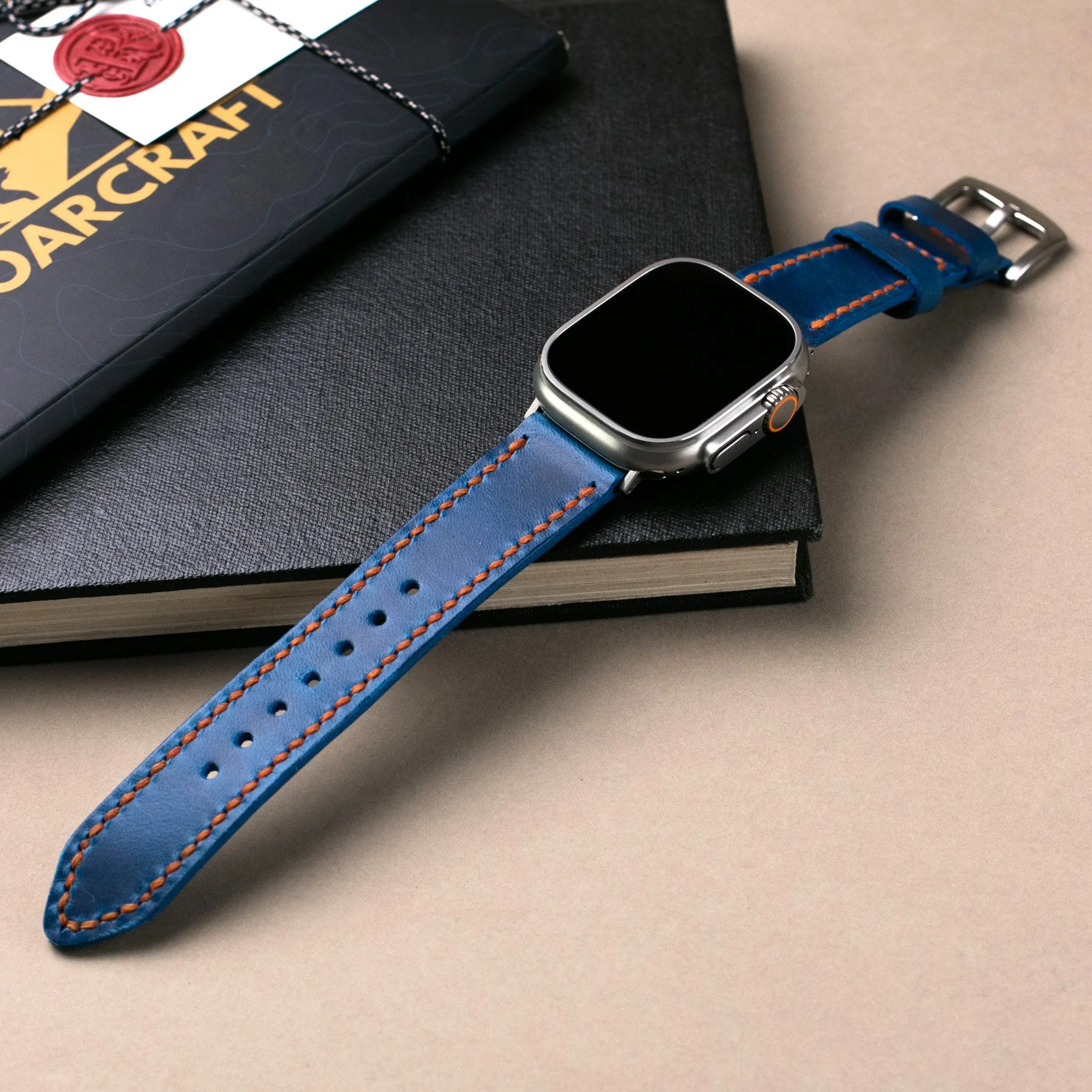 Custom Made Apple Watch Strap - Cobalt Blue