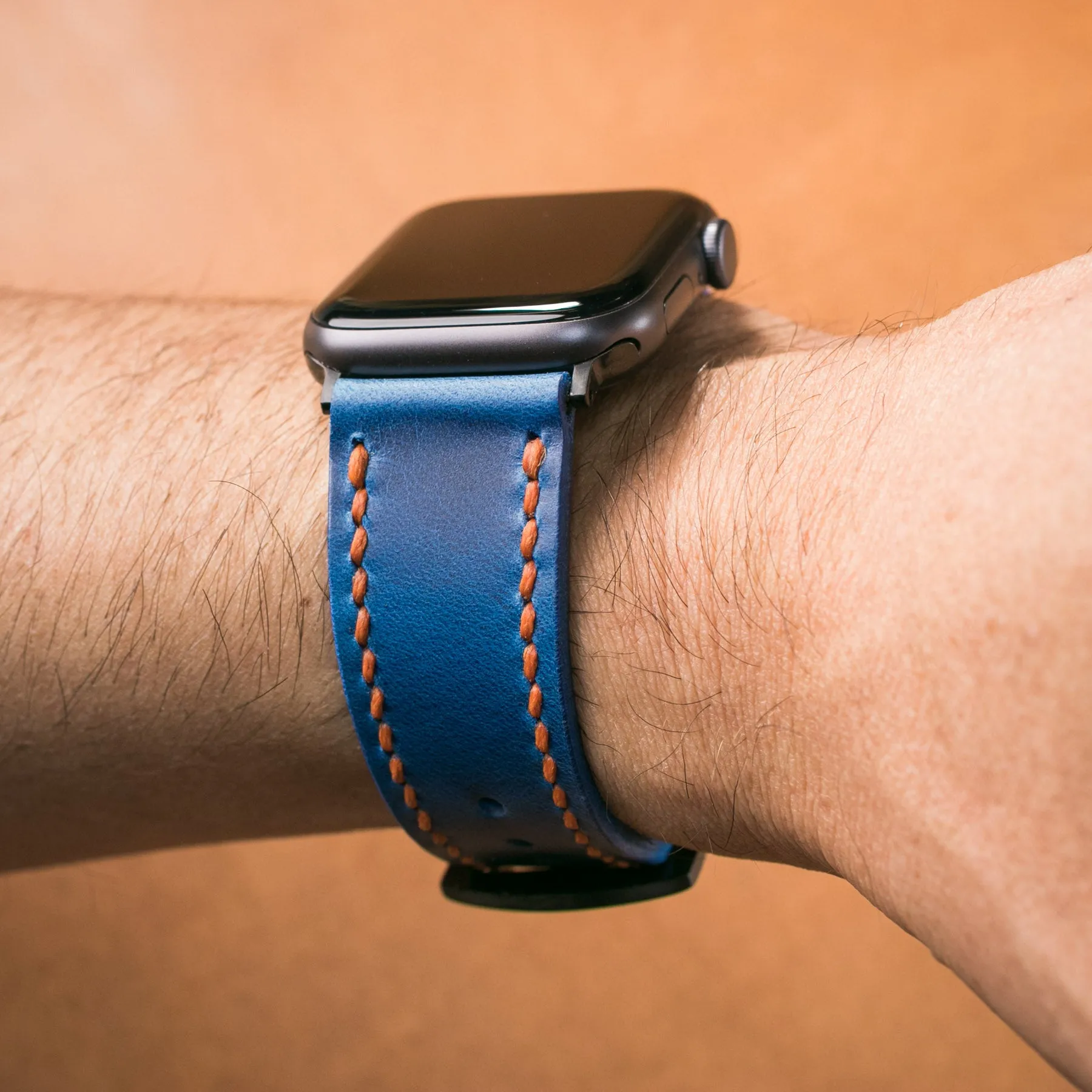 Custom Made Apple Watch Strap - Cobalt Blue