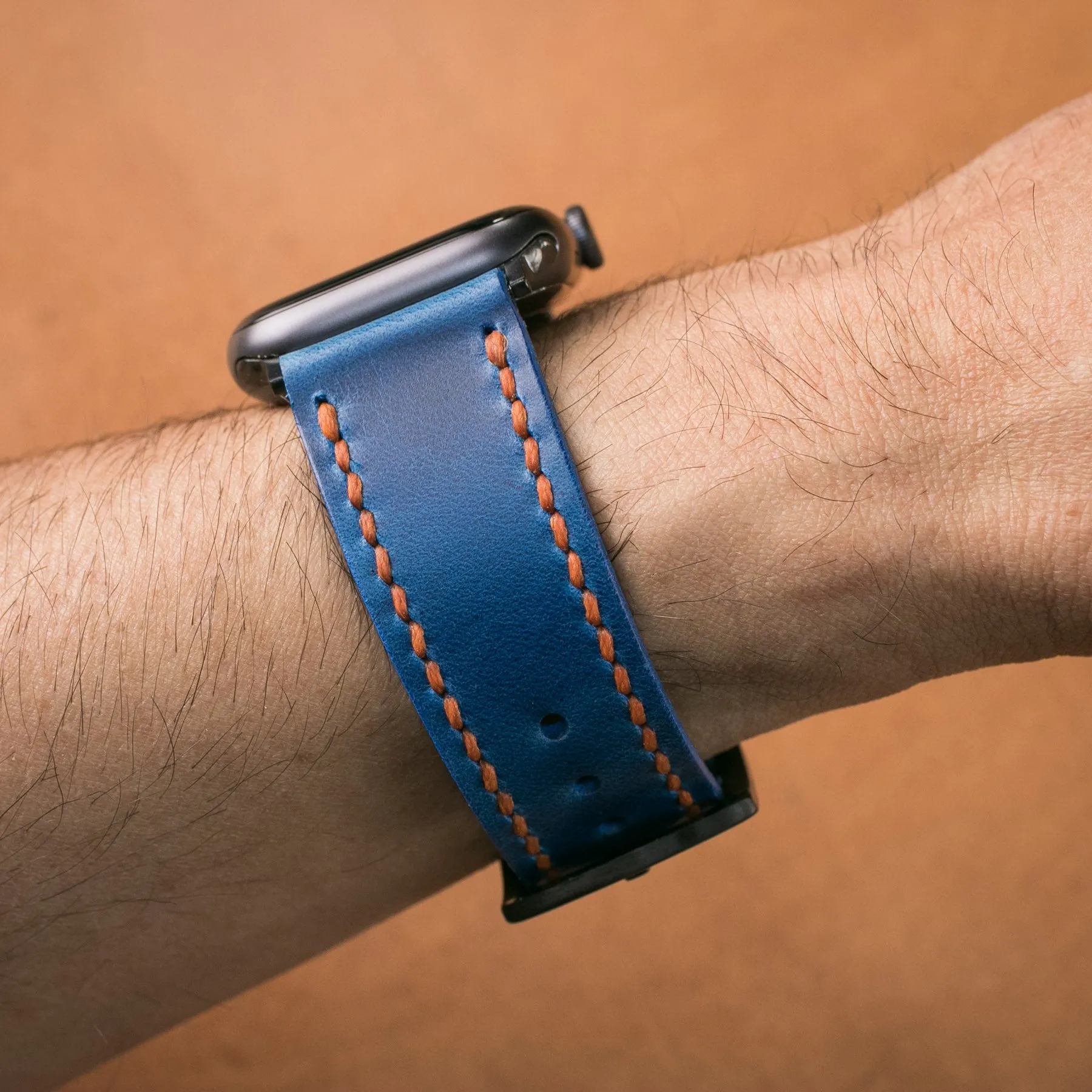 Custom Made Apple Watch Strap - Cobalt Blue