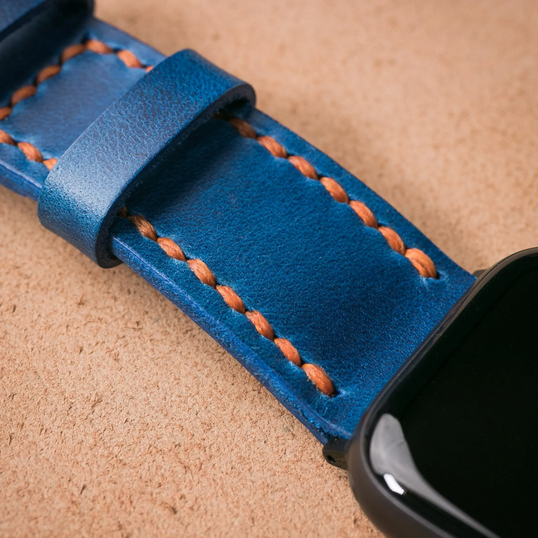 Custom Made Apple Watch Strap - Cobalt Blue