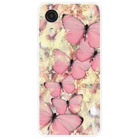 Deco Samsung Galaxy A03 Core case - Pink Butterflies