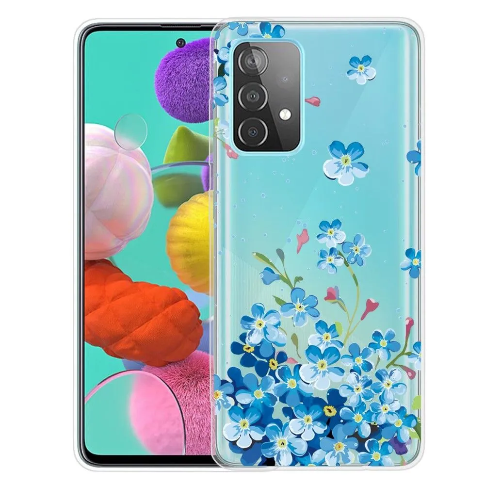 Deco Samsung Galaxy A13 4G case - Blue Flowers