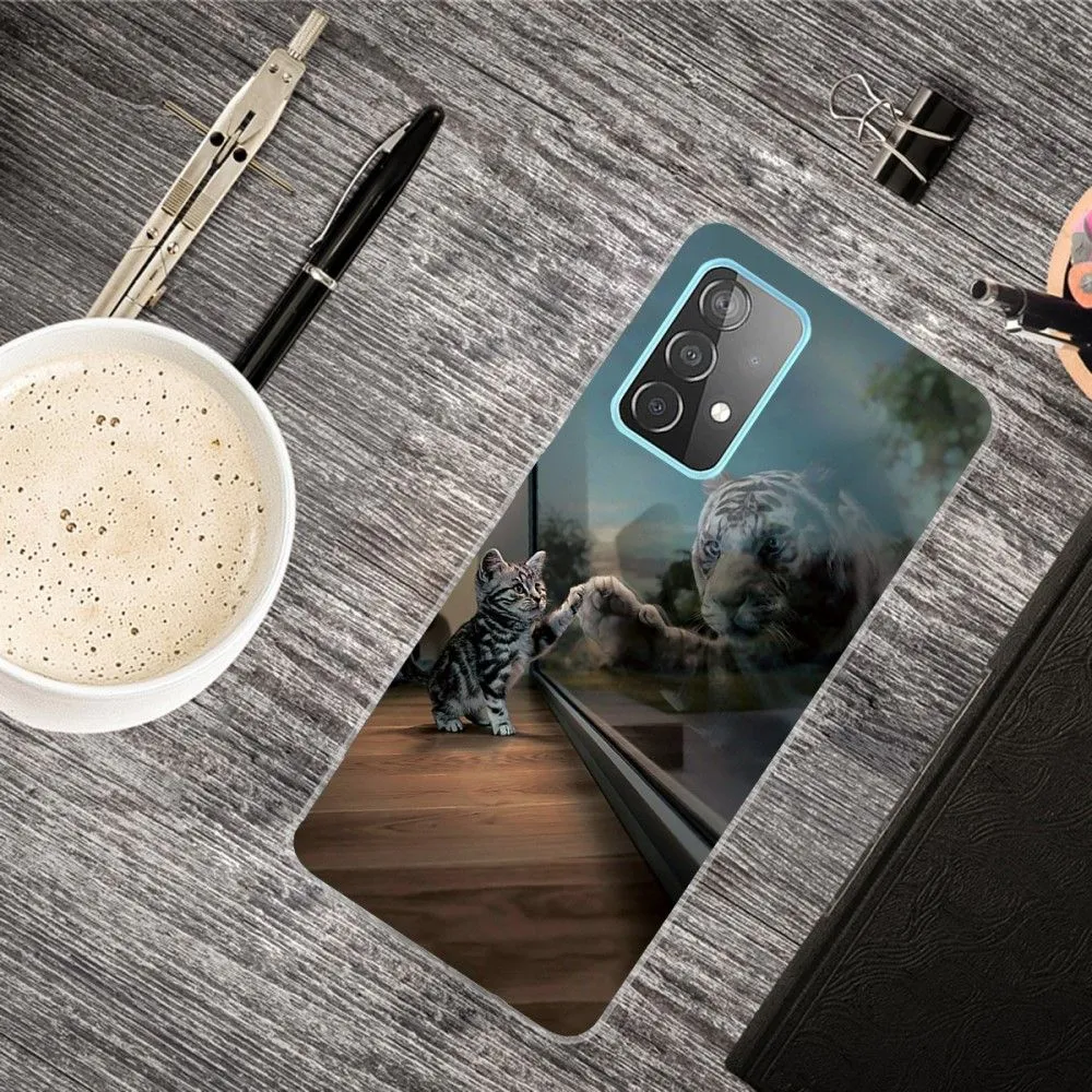 Deco Samsung Galaxy A13 4G case - Cat and Tiger