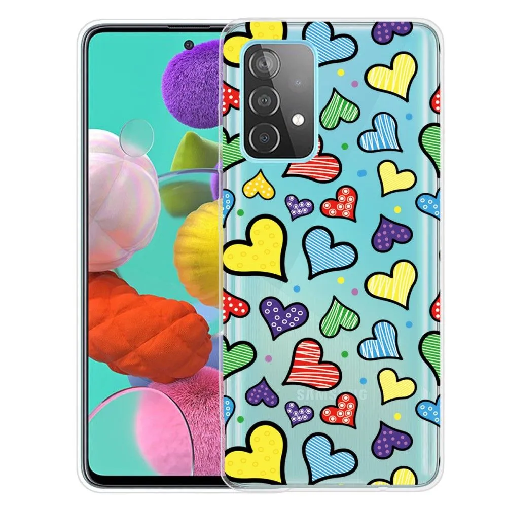 Deco Samsung Galaxy A13 4G case - Colorful Hearts