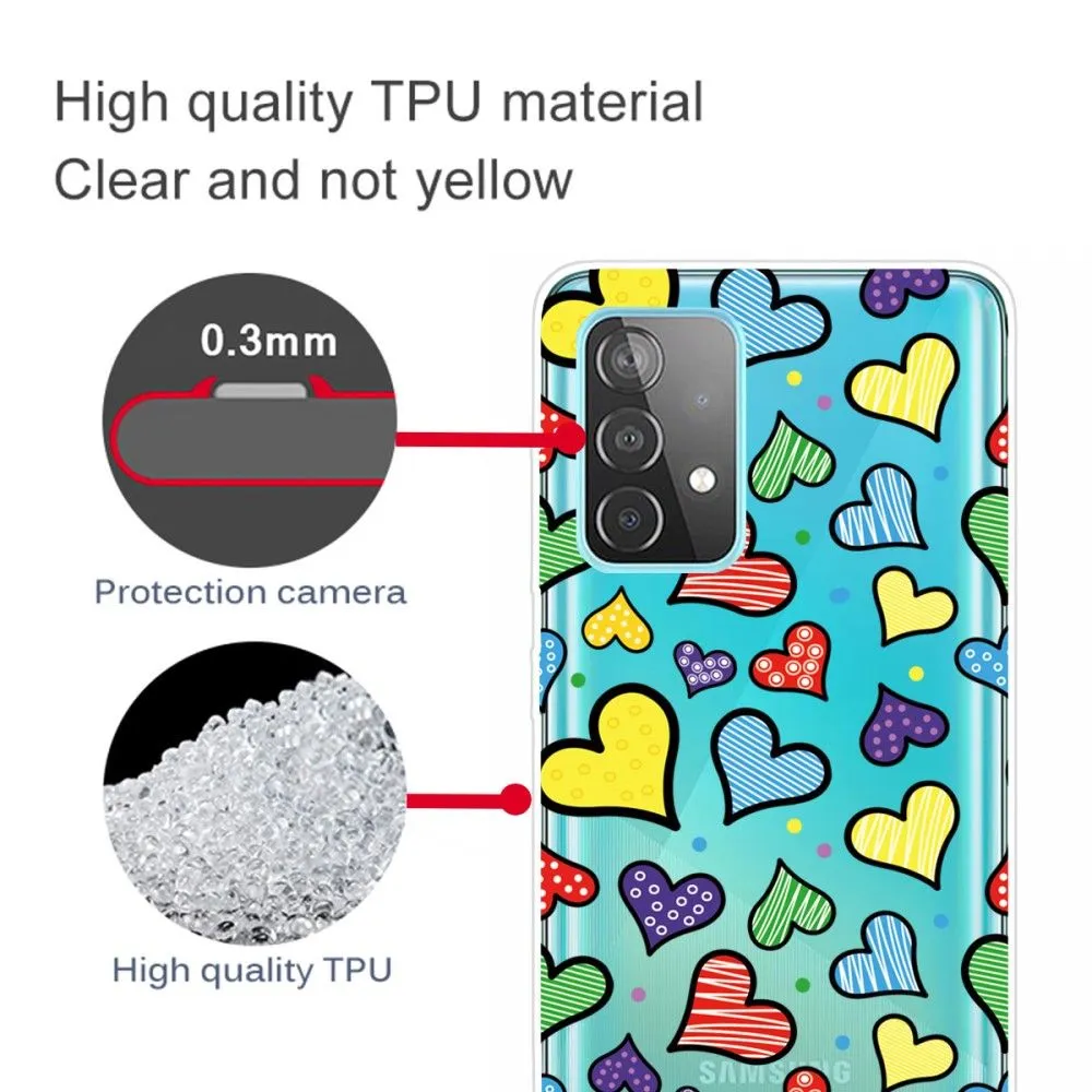 Deco Samsung Galaxy A13 4G case - Colorful Hearts