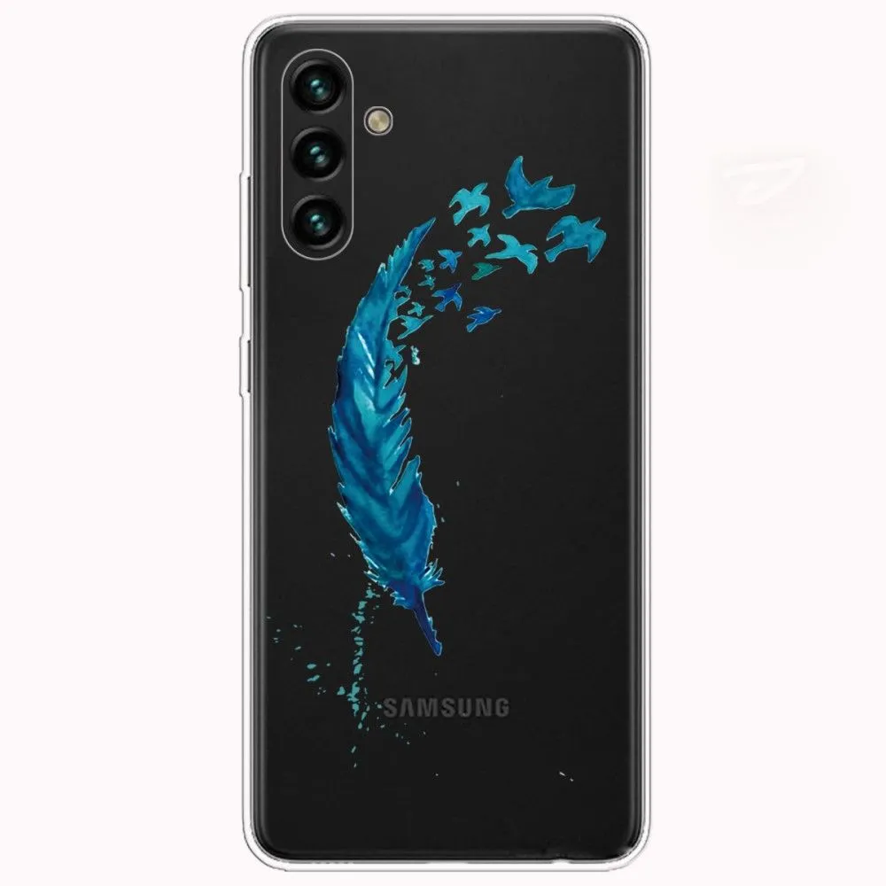 Deco Samsung Galaxy A13 5G case - Blue Feather