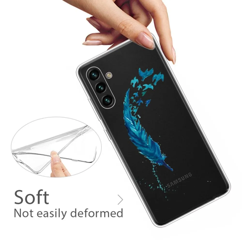 Deco Samsung Galaxy A13 5G case - Blue Feather