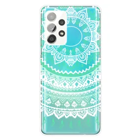 Deco Samsung Galaxy A32 5G case - Green / White Mandala