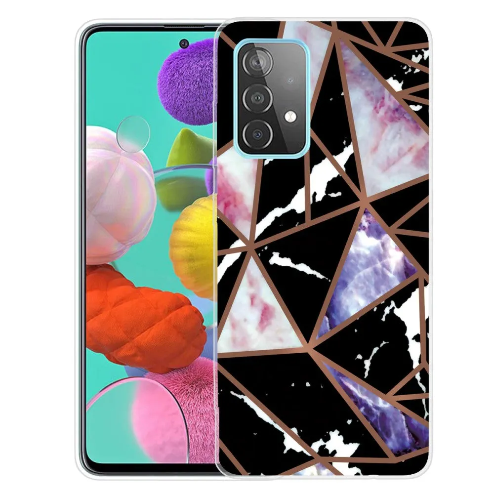 Deco Samsung Galaxy A73 case - Black / Rose / Blue