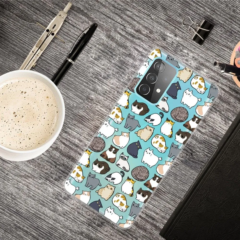 Deco Samsung Galaxy A73 case - Cats Stickers