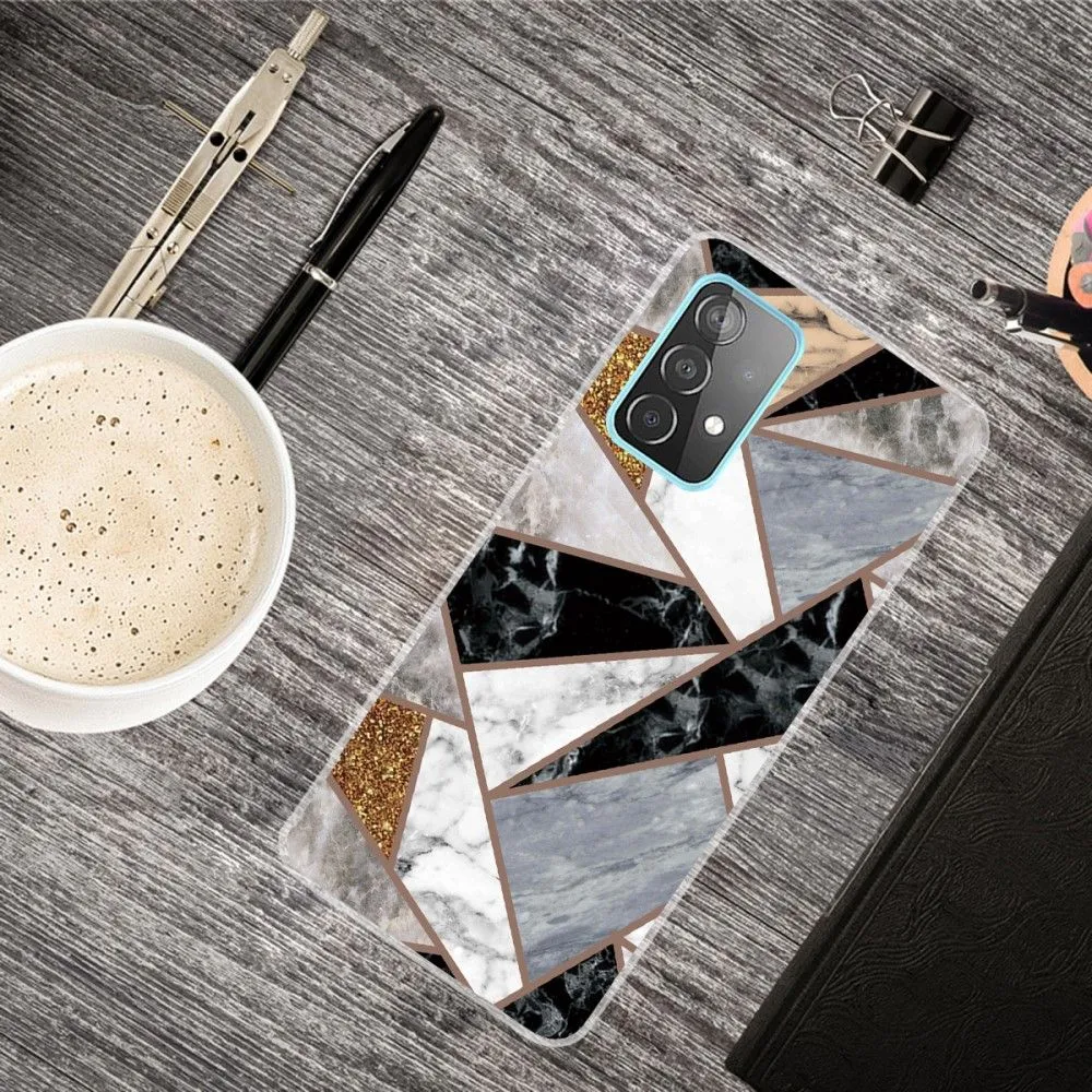 Deco Samsung Galaxy A73 case - Fragment of Marble Colors