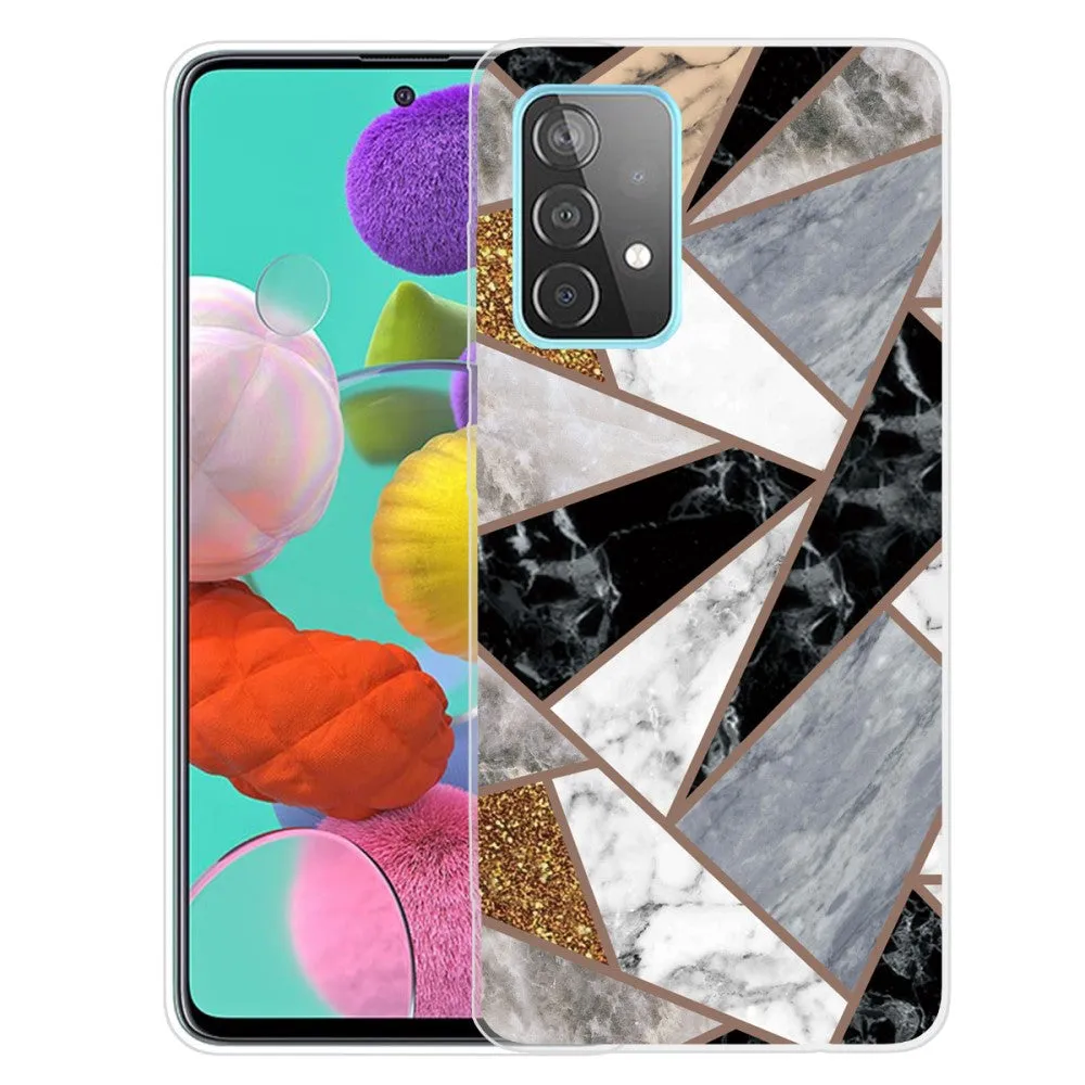 Deco Samsung Galaxy A73 case - Fragment of Marble Colors