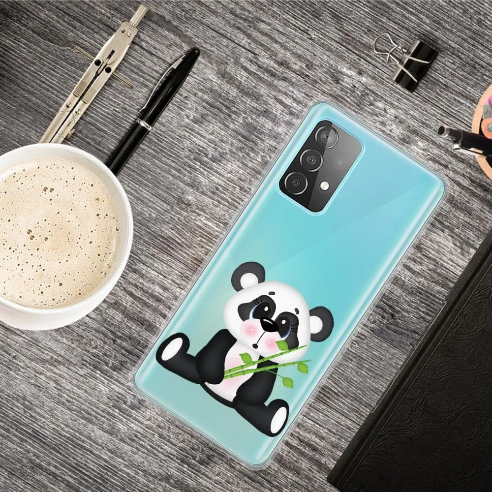 Deco Samsung Galaxy A73 case - Panda with Bamboo