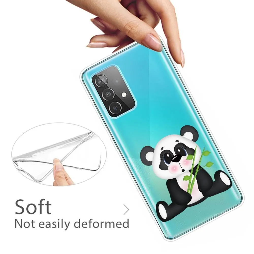 Deco Samsung Galaxy A73 case - Panda with Bamboo